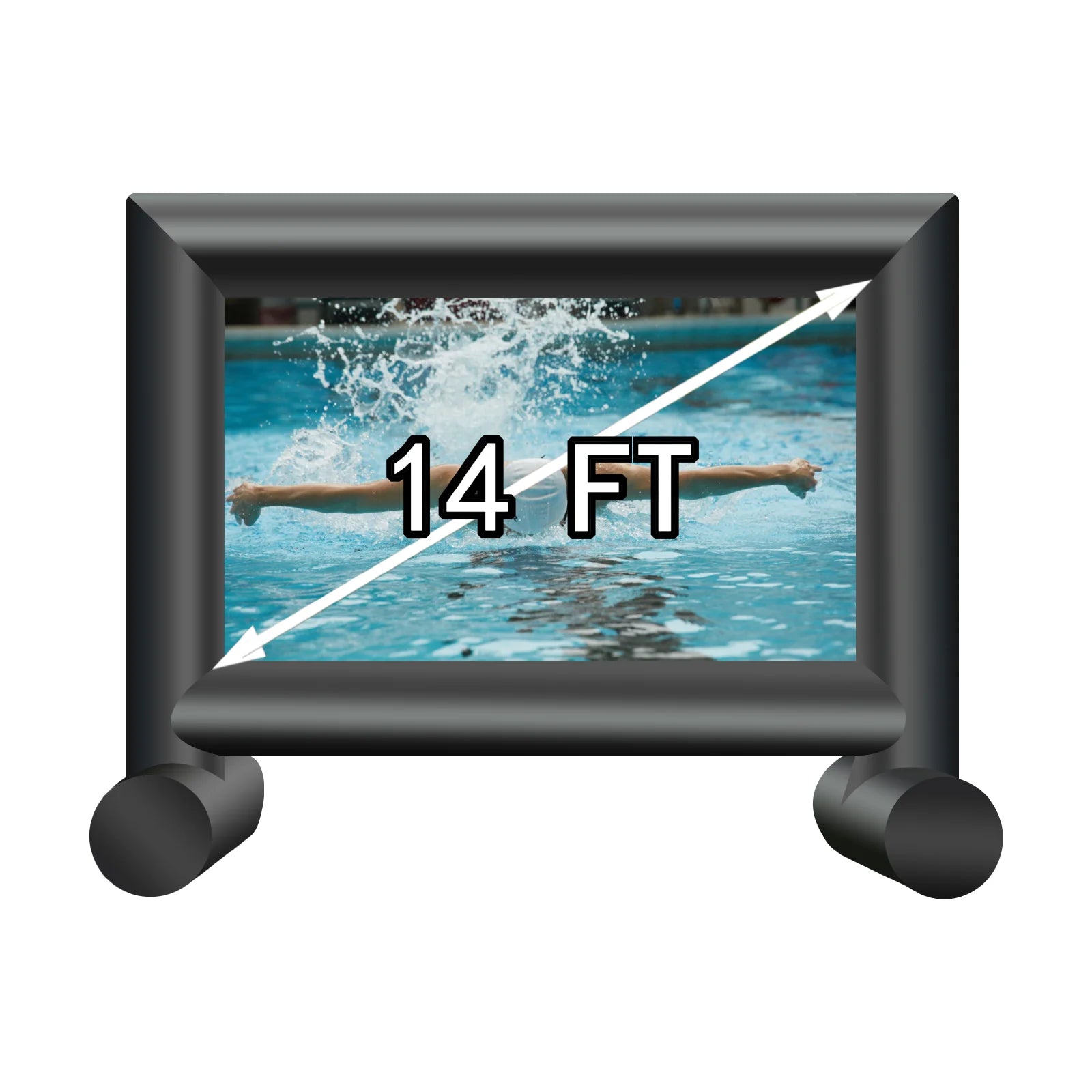 14Ft Inflatable Outdoor Projector Screen Outdoor Inflatable