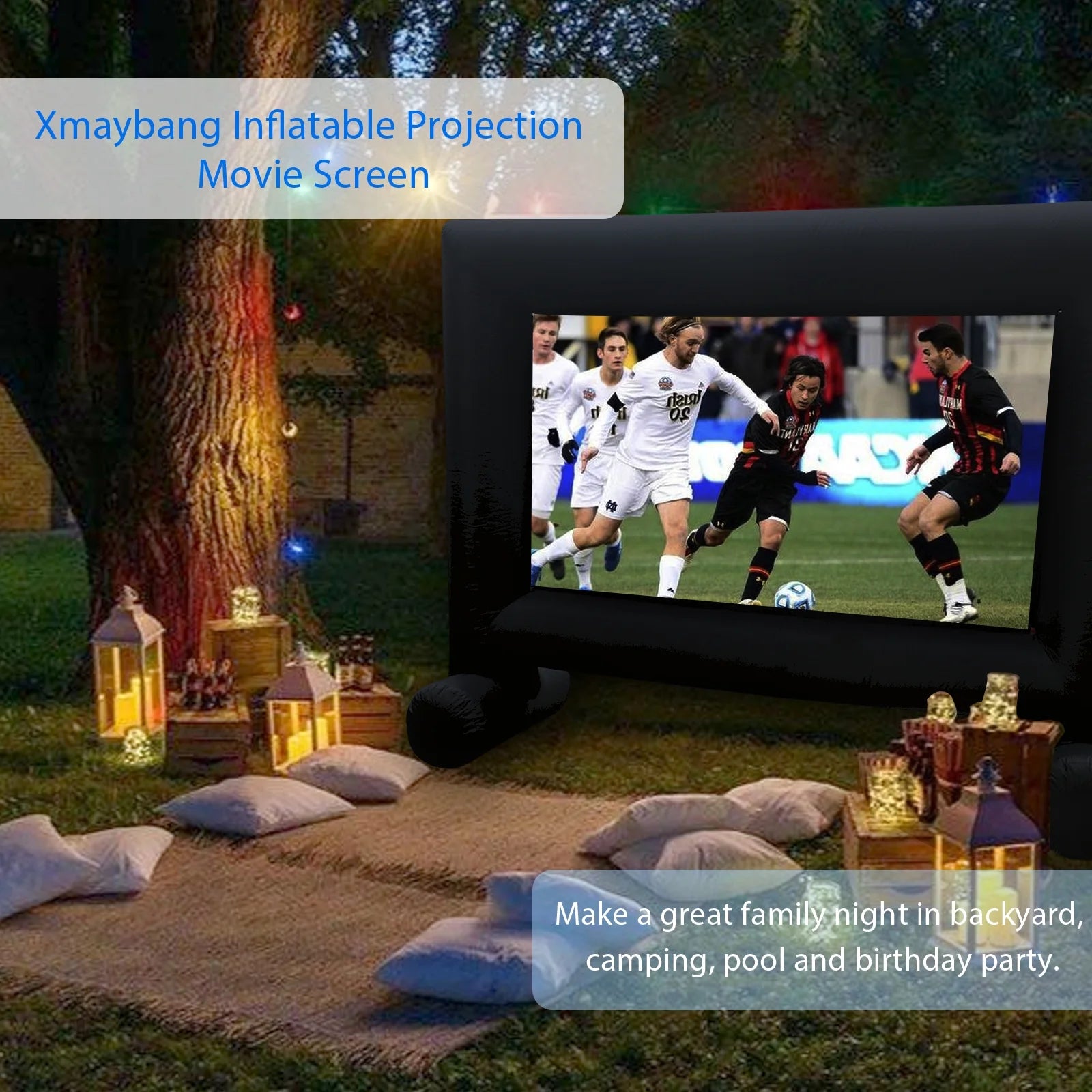 14Ft Inflatable Outdoor Projector Screen Outdoor Inflatable